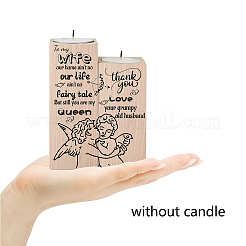 Деревянный подсвечник&nbsp;AJEW-WH0268-005