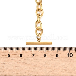 Женские ожерелья из нержавеющей стали 304 с цепочкой&nbsp;NJEW-Z111-03G