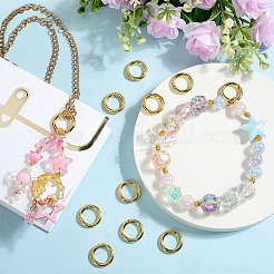 12 шт. латунные кольца пружинного затвора с покрытием стойки&nbsp;KK-SC0005-69