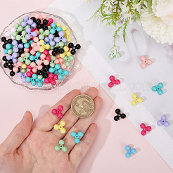 200 шт. Непрозрачные акриловые бусины&nbsp;MACR-SC0002-41