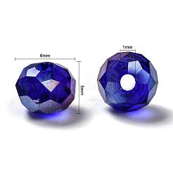 24 цветные гальванические стеклянные бусины&nbsp;EGLA-JP0002-04B-6mm