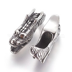 Трубчатые бусины из нержавеющей стали 304&nbsp;LS-STAS-P237-55AS