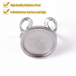 Фурнитура для манжетного кольца из нержавеющей стали 201&nbsp;STAS-S080-040D-P