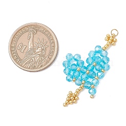 Стеклянные подвески&nbsp;PALLOY-MZ01235-02