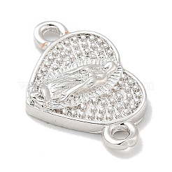 Стойка покрытие латунь религия сердце дева мария соединительные подвески&nbsp;KK-L224-098P