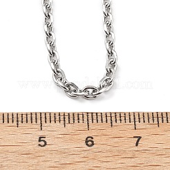 Ожерелья из цепочек из нержавеющей стали 304 толщиной 3 мм&nbsp;NJEW-T016-09P