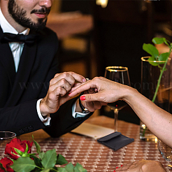 Сумки для хранения колец из воловьей кожи&nbsp;ABAG-WH0031-36A