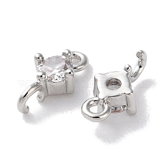 Латунное покрытие стойки проложить прозрачные подвески из кубического циркония&nbsp;KK-Z039-39P