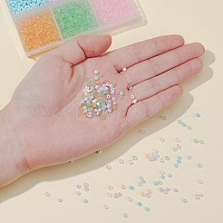 1800шт 6 цвета 8/0 прозрачные и непрозрачные стеклянные бусины&nbsp;SEED-YW0001-31