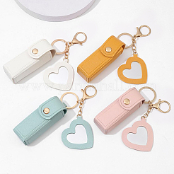 4 шт. 4-х цветные сумки для хранения помады из искусственной кожи&nbsp;AJEW-SC0003-95B