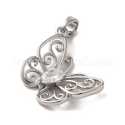 Латунные микро проложить кубического циркония подвески&nbsp;ZIRC-P114-03P