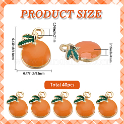 40 шт. Подвески из сплава с эмалью&nbsp;ENAM-SC0007-20