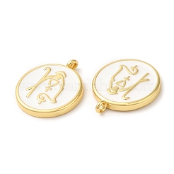 Кулоны из экологически чистой латуни с эмалью&nbsp;KK-M246-34G-02