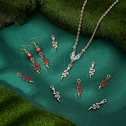 20шт 2 стиля подвески из сплава со стразами&nbsp;FIND-NB0006-29