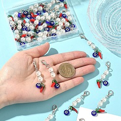 30 шт. подвесные украшения ручной работы в технике лэмпворк&nbsp;HJEW-YW00292