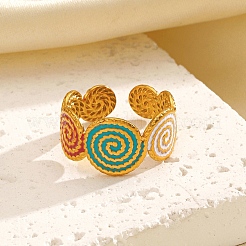 Кольца-манжеты из нержавеющей стали 304 для женщин&nbsp;LS-RJEW-I113-02G-02