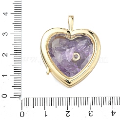 Латунные микропаве прозрачные подвески с фианитом&nbsp;KK-C251-07G-03