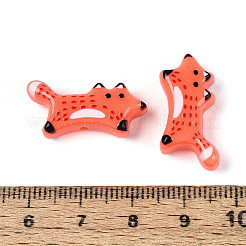 Печатные непрозрачные бусины из смолы&nbsp;RESI-N043-12A