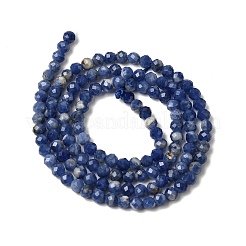 Природный содалит бисер нитей&nbsp;G-L653-B02-3mm-01