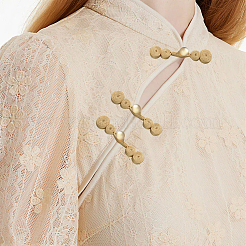 30шт 3 цвета набор пуговиц-узлов ручной работы в китайском стиле с изображением лягушки&nbsp;AJEW-CY0001-50