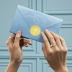 12 лист самоклеящихся наклеек с тиснением золотой фольги&nbsp;DIY-WH0451-025