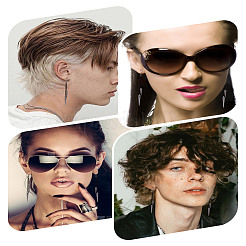 2 пара висячих серег из сплава для женщин&nbsp;EJEW-LP0001-25