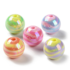 100 шт. акриловые бусины с цветным покрытием AB&nbsp;SACR-SP0001-17