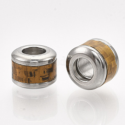 Европейские бусины из нержавеющей стали 304&nbsp;STAS-S079-99-P