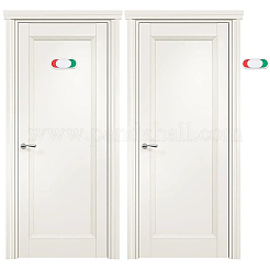 14 шт. акриловый красный зеленый слайдер-индикатор на дверь&nbsp;AJEW-WR0003-20A