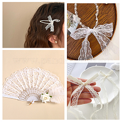 1 рулон полиэстеровой цветочной кружевной ленты&nbsp;OCOR-CY0002-90