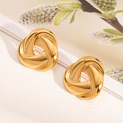 Комплекты из серег-гвоздиков с узелками из нержавеющей стали 304&nbsp;LZ4224-1