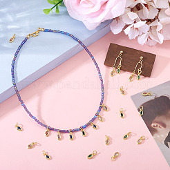 20шт латунные подвески с микропаве и кубическим цирконием&nbsp;KK-TA0002-24