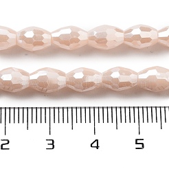 Стеклянные бусины с гальваническим покрытием &nbsp;EGLA-A037-P6x8mm-B02