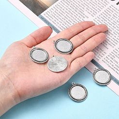 Сплавочные сеттинги для кулона (кабошон)&nbsp;LS-TIBEP-M022-34AS