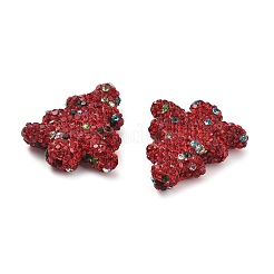 Елка полимерная глина стразы бусины&nbsp;CLAY-NH0001-14