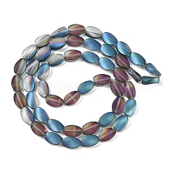 Стеклянные бусины с гальваническим покрытием &nbsp;EGLA-C009-01B-HP01