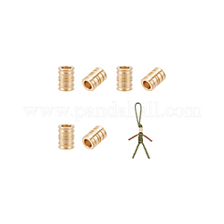 6 шт. латунные бусины в форме колонны в античном стиле&nbsp;FIND-NB0005-34G