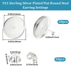 20 шт. Латунные серьги-гвоздики&nbsp;KK-BBC0010-56A