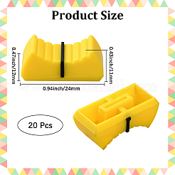 20 шт. пластиковые слайдеры для аудио консоли&nbsp;AJEW-CN0004-53D