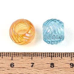 УФ-покрытие прозрачные акриловые европейские бусины&nbsp;TACR-T029-04M