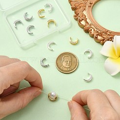 12 шт. 3-цветные латунные прозрачные кубические циркониевые бусины&nbsp;KK-CJ0003-80