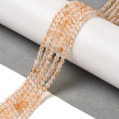 Природный цитрин бисер нитей G-B090-A25-03
