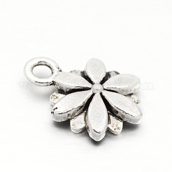 Тибетском стиле цветка сплава подвески&nbsp;TIBEP-M029-02AS-LF