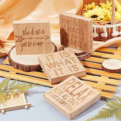 Украшения дисплея натурального дерева AJEW-CN0001-09C