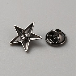 Брошь с булавкой в виде звезды из сплава&nbsp;LS-JEWB-WH0038-02B