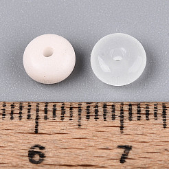 Имитация нефритовые четки стекла&nbsp;DGLA-C005-B01-3x6mm-05