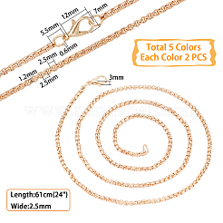 Изготовление ожерелья-цепочки из железной коробки&nbsp;NJEW-PH0001-18