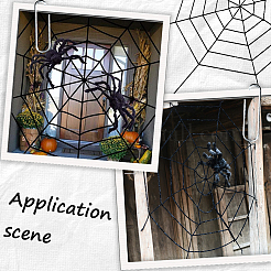 Полиэстер паутина украшение для вечеринки&nbsp;AJEW-WH20033-073B