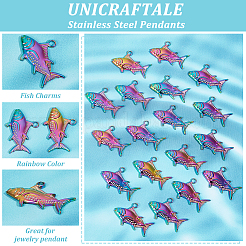 20 шт. ионное покрытие (IP) подвески из нержавеющей стали 304&nbsp;STAS-UN0049-90