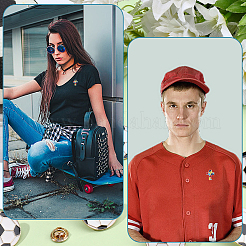 12 шт. крестообразные эмалевые булавки&nbsp;JEWB-CP0001-41